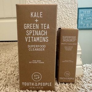 Youth To The People Skincare Duo - Superfood Cleanser + Serum
